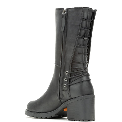 Harley-Davidson Aldona 9" D87268 Womens Black Leather Casual Dress Boots