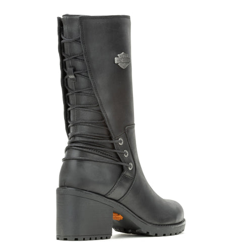 Harley-Davidson Aldona 9" D87268 Womens Black Leather Casual Dress Boots