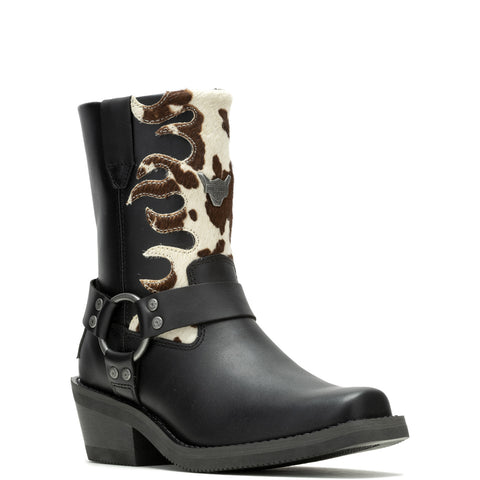 Harley-Davidson Korsen Cow D87274 Womens Black Leather Motorcycle Boots