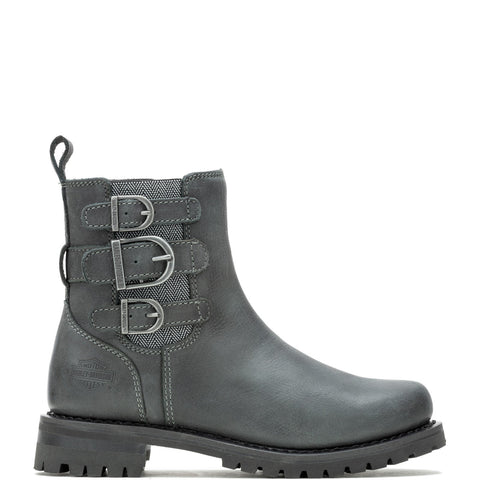 Harley-Davidson Beasley 6 Strap D87278 Womens Black Casual Dress Boots