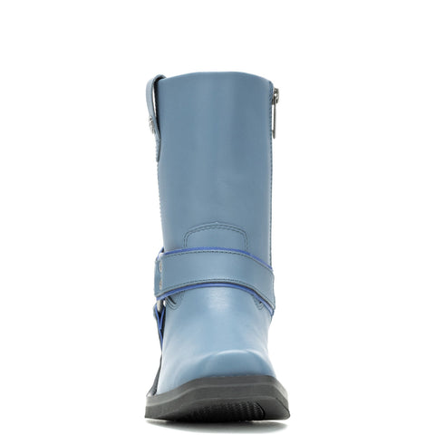 Harley-Davidson Korsen Harness D87292 Womens Blue Leather Casual Dress Boots