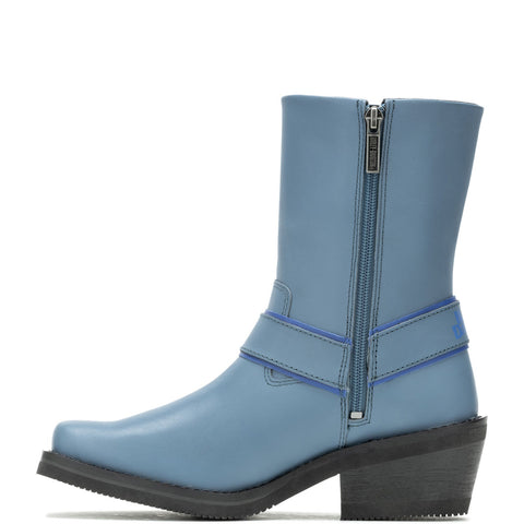 Harley-Davidson Korsen Harness D87292 Womens Blue Leather Casual Dress Boots