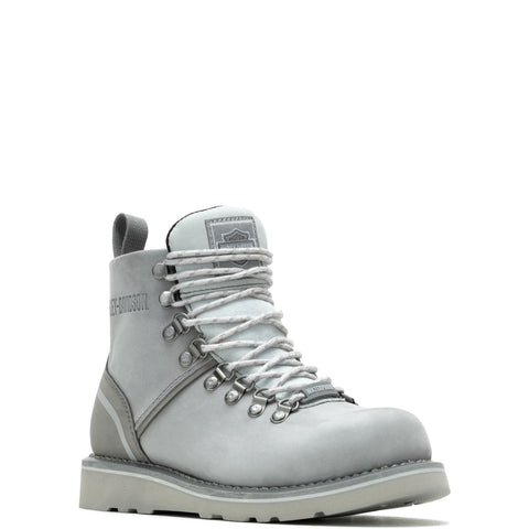 Harley-Davidson Denway 4.5" D87294 Womens Gray Leather Zipper Motorcycle Boots