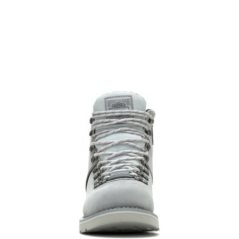 Harley-Davidson Denway 4.5" D87294 Womens Gray Leather Zipper Motorcycle Boots