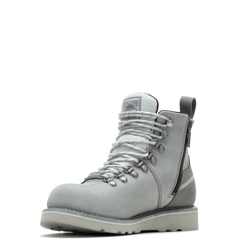 Harley-Davidson Denway 4.5" D87294 Womens Gray Leather Zipper Motorcycle Boots