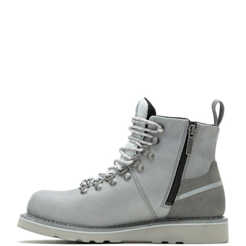 Harley-Davidson Denway 4.5" D87294 Womens Gray Leather Zipper Motorcycle Boots