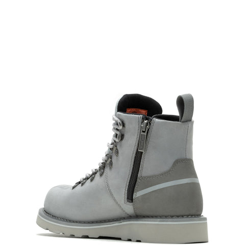 Harley-Davidson Denway 4.5" D87294 Womens Gray Leather Zipper Motorcycle Boots