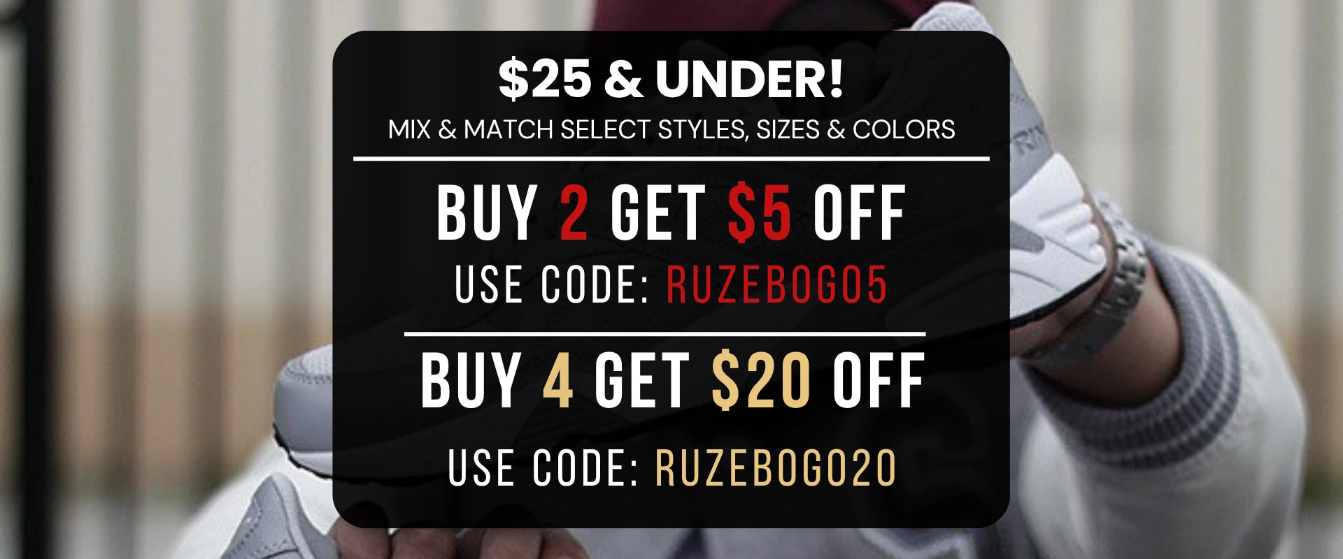 BOGO - $25 & Under