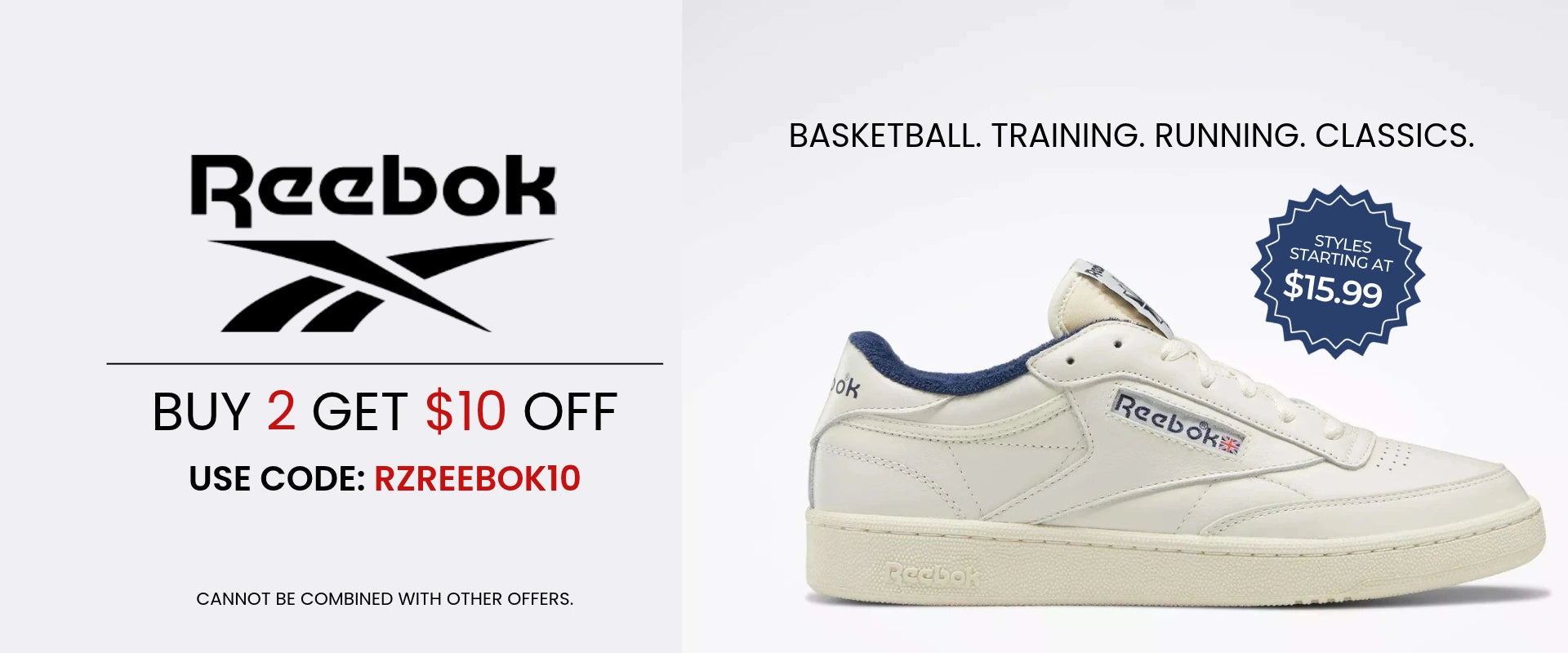 Reebok Buy 2 Get $10