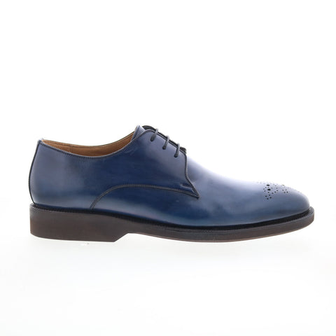 Pastori by Di Bianco Hadrian Mens Blue Oxfords Wingtip & Brogue Shoes