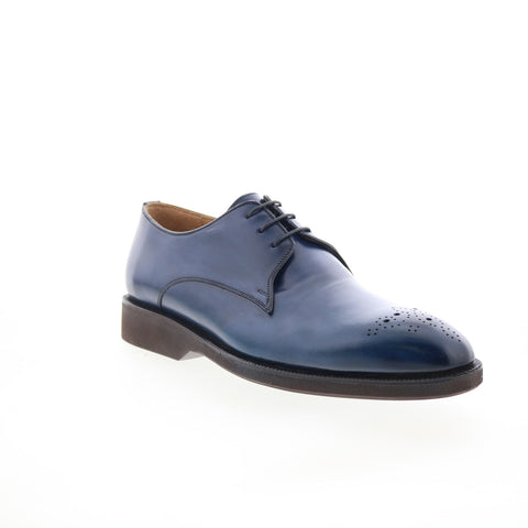 Pastori by Di Bianco Hadrian Mens Blue Oxfords Wingtip & Brogue Shoes