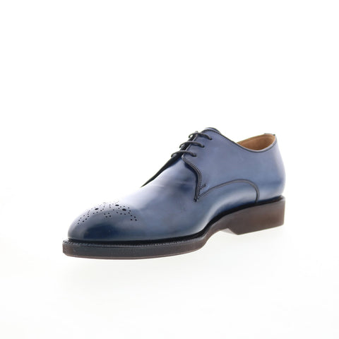 Pastori by Di Bianco Hadrian Mens Blue Oxfords Wingtip & Brogue Shoes