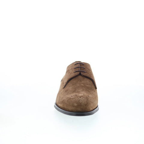 Pastori by Di Bianco Hadrian Mens Brown Suede Oxfords & Lace Ups Casual Shoes
