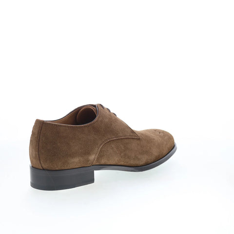 Pastori by Di Bianco Hadrian Mens Brown Suede Oxfords & Lace Ups Casual Shoes