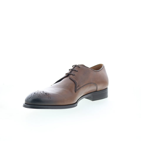Pastori by Di Bianco Hadrian Mens Brown Oxfords & Lace Ups Casual Shoes