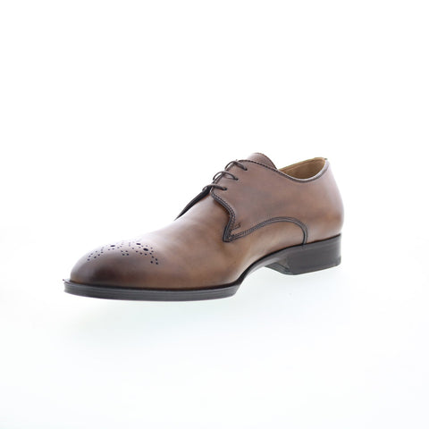 Pastori by Di Bianco Hadrian Mens Brown Oxfords Wingtip & Brogue Shoes