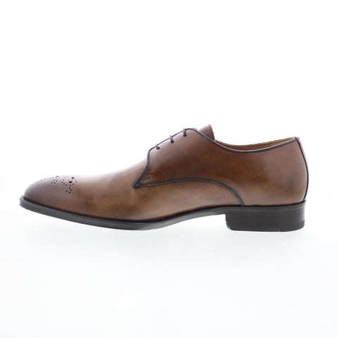 Pastori by Di Bianco Hadrian Mens Brown Oxfords Wingtip & Brogue Shoes