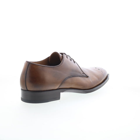 Pastori by Di Bianco Hadrian Mens Brown Oxfords Wingtip & Brogue Shoes