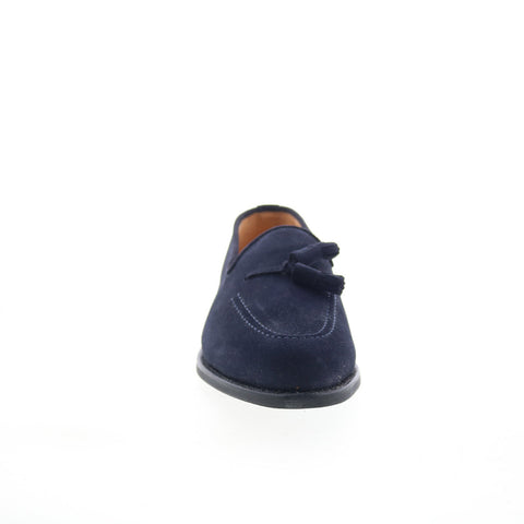 Pastori by Di Bianco Haning Mens Blue Suede Loafers & Slip Ons Casual Shoes