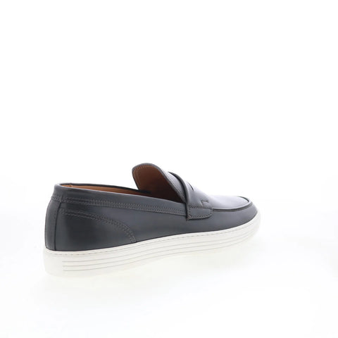 Pastori by Di Bianco Helius Mens Black Leather Loafers & Slip Ons Penny Shoes