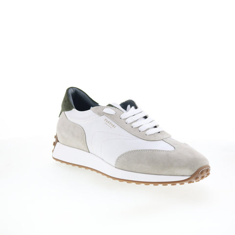 Pastori by Di Bianco Heraclus Mens White Suede Lifestyle Sneakers Shoes