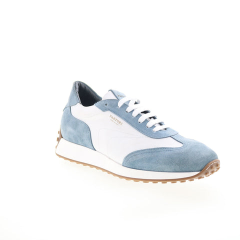 Pastori by Di Bianco Heraclus Mens White Suede Lifestyle Sneakers Shoes
