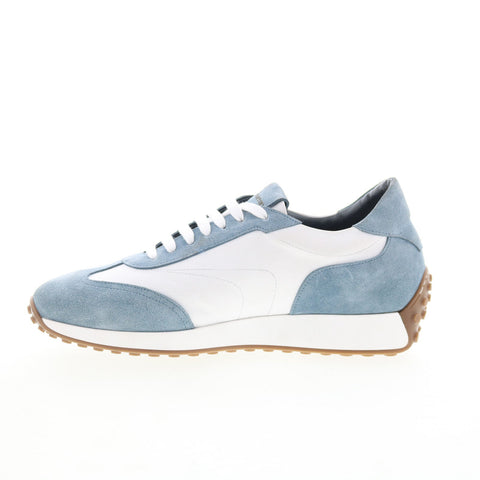 Pastori by Di Bianco Heraclus Mens White Suede Lifestyle Sneakers Shoes
