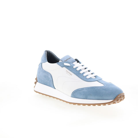 Pastori by Di Bianco Hercalius Mens White Suede Lifestyle Sneakers Shoes