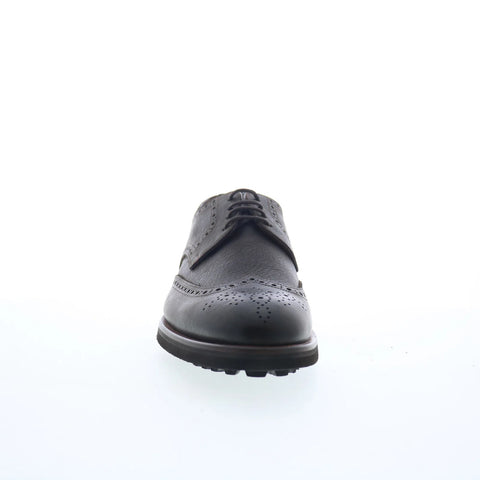 Di Bianco Himba Mens Green Leather Oxfords & Lace Ups Wingtip & Brogue Shoes
