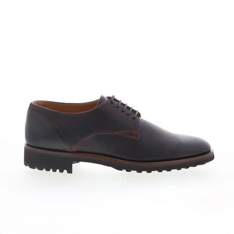 Di Bianco Himba Mens Brown Leather Lace Up Oxfords & Lace Ups Casual Shoes