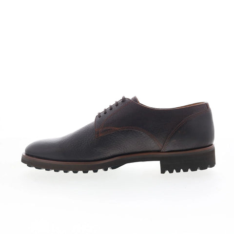 Di Bianco Himba Mens Brown Leather Lace Up Oxfords & Lace Ups Casual Shoes