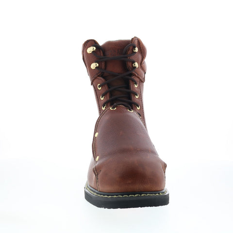 Iron Age Groundbreaker 8" EH Steel Toe MetGuard Mens Brown Work Boots