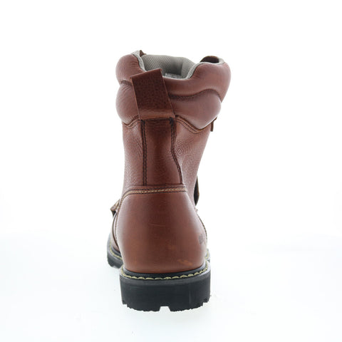 Iron Age Groundbreaker 8" EH Steel Toe MetGuard Mens Brown Wide Work Boots