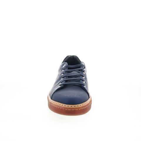 Di Bianco Imola Eternity Mens Blue Leather Lace Up Lifestyle Sneakers Shoes
