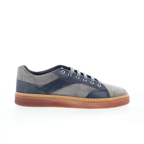 Di Bianco Imola Sella Mens Gray Suede Lace Up Lifestyle Sneakers Shoes