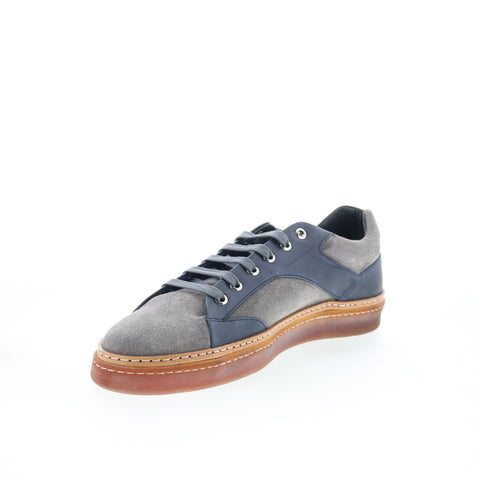 Di Bianco Imola Sella Mens Gray Suede Lace Up Lifestyle Sneakers Shoes
