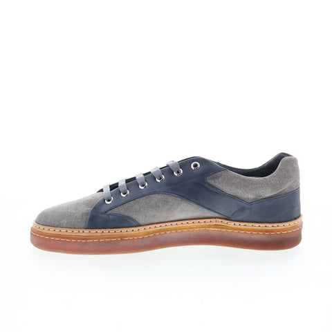 Di Bianco Imola Sella Mens Gray Suede Lace Up Lifestyle Sneakers Shoes