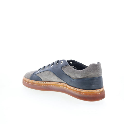 Di Bianco Imola Sella Mens Gray Suede Lace Up Lifestyle Sneakers Shoes