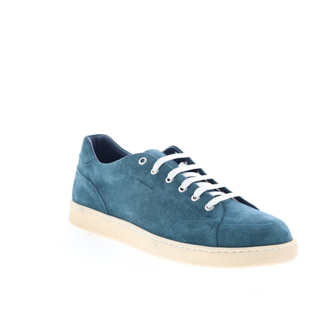 Di Bianco Imola Mens Blue Suede Lace Up Lifestyle Sneakers Shoes