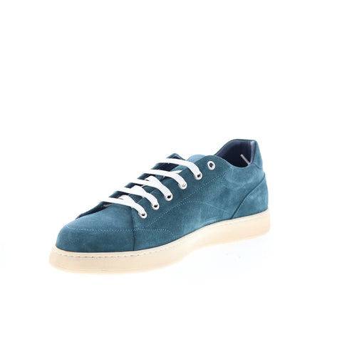 Di Bianco Imola Mens Blue Suede Lace Up Lifestyle Sneakers Shoes