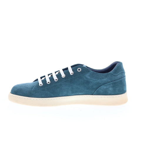 Di Bianco Imola Mens Blue Suede Lace Up Lifestyle Sneakers Shoes