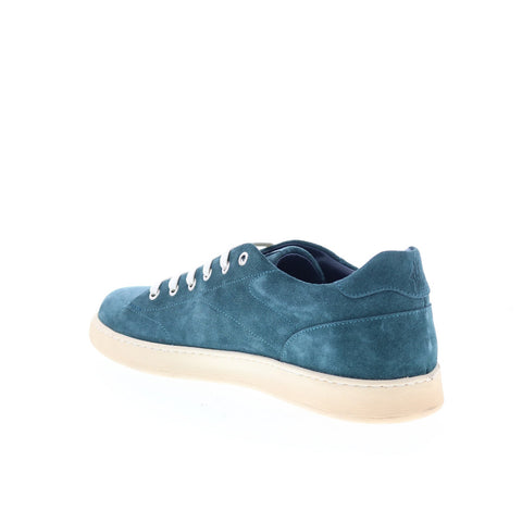 Di Bianco Imola Mens Blue Suede Lace Up Lifestyle Sneakers Shoes