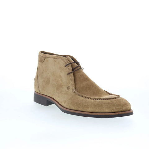 Pastori by Di Bianco Ischia Mens Brown Suede Lace Up Chukkas Boots