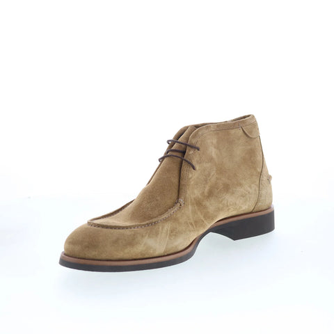 Pastori by Di Bianco Ischia Mens Brown Suede Lace Up Chukkas Boots