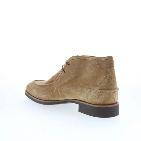 Pastori by Di Bianco Ischia Mens Brown Suede Lace Up Chukkas Boots