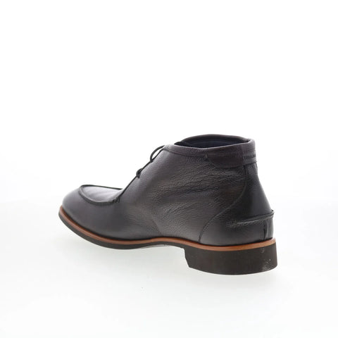 Di Bianco Ischia Mens Gray Leather Lace Up Chukkas Boots