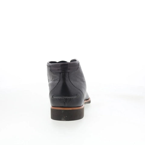 Di Bianco Ischia Mens Gray Leather Lace Up Chukkas Boots