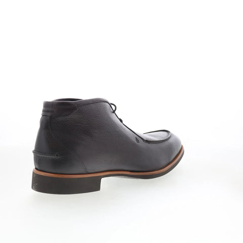 Di Bianco Ischia Mens Gray Leather Lace Up Chukkas Boots