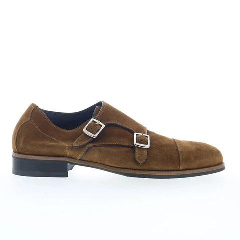 Di Bianco Isernia Mens Brown Suede Loafers & Slip Ons Casual Shoes