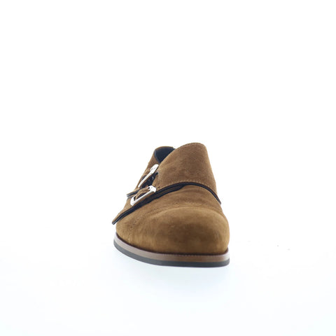 Di Bianco Isernia Mens Brown Suede Loafers & Slip Ons Casual Shoes